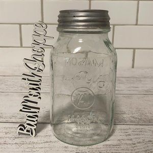Clear Glass Measuring Canning Mason Ball Jar